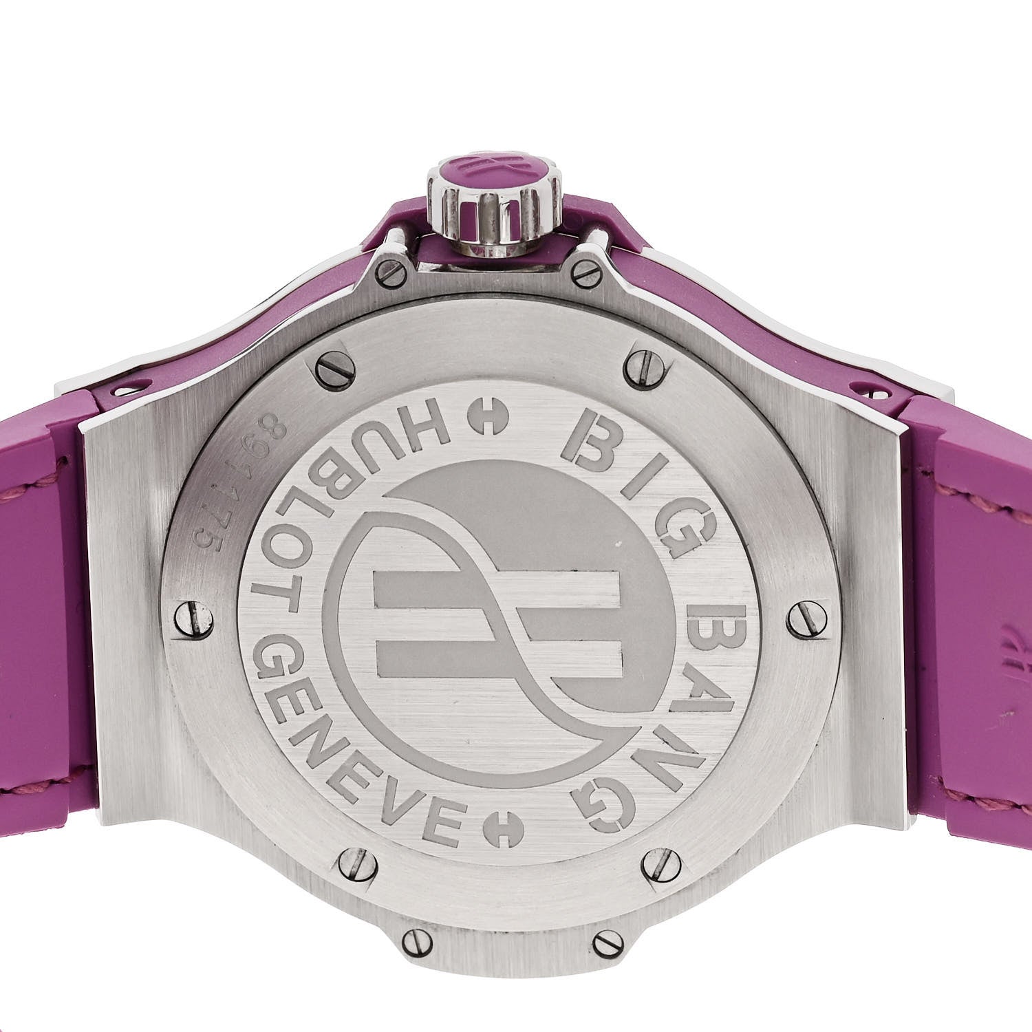 Hublot Stainless Steel Alligator Amethyst Mother of Pearl 38mm Big Bang Tutti Fruitti Quartz Watch 361.SV.6010.LR.1905 4 of 4