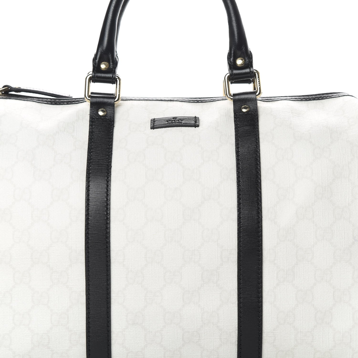 Gucci GG Plus Monogram Medium Joy Boston White Black 8 of 13