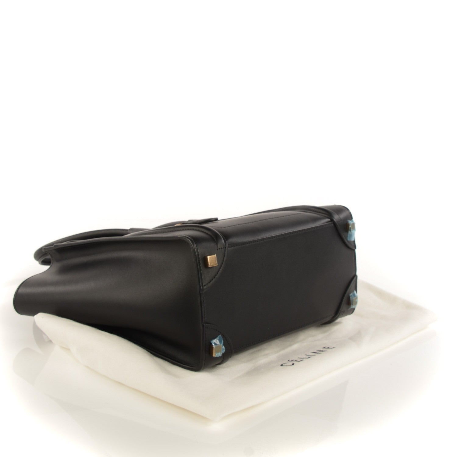 Celine Smooth Calfskin Micro Luggage Black 4 of 9