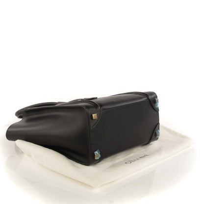 Celine Smooth Calfskin Micro Luggage Black 4 of 9