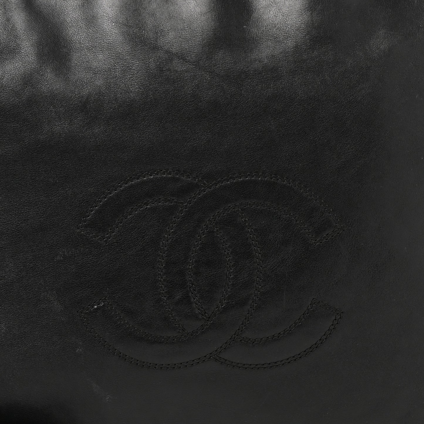 Lambskin CC Tassel Shoulder Bag Black