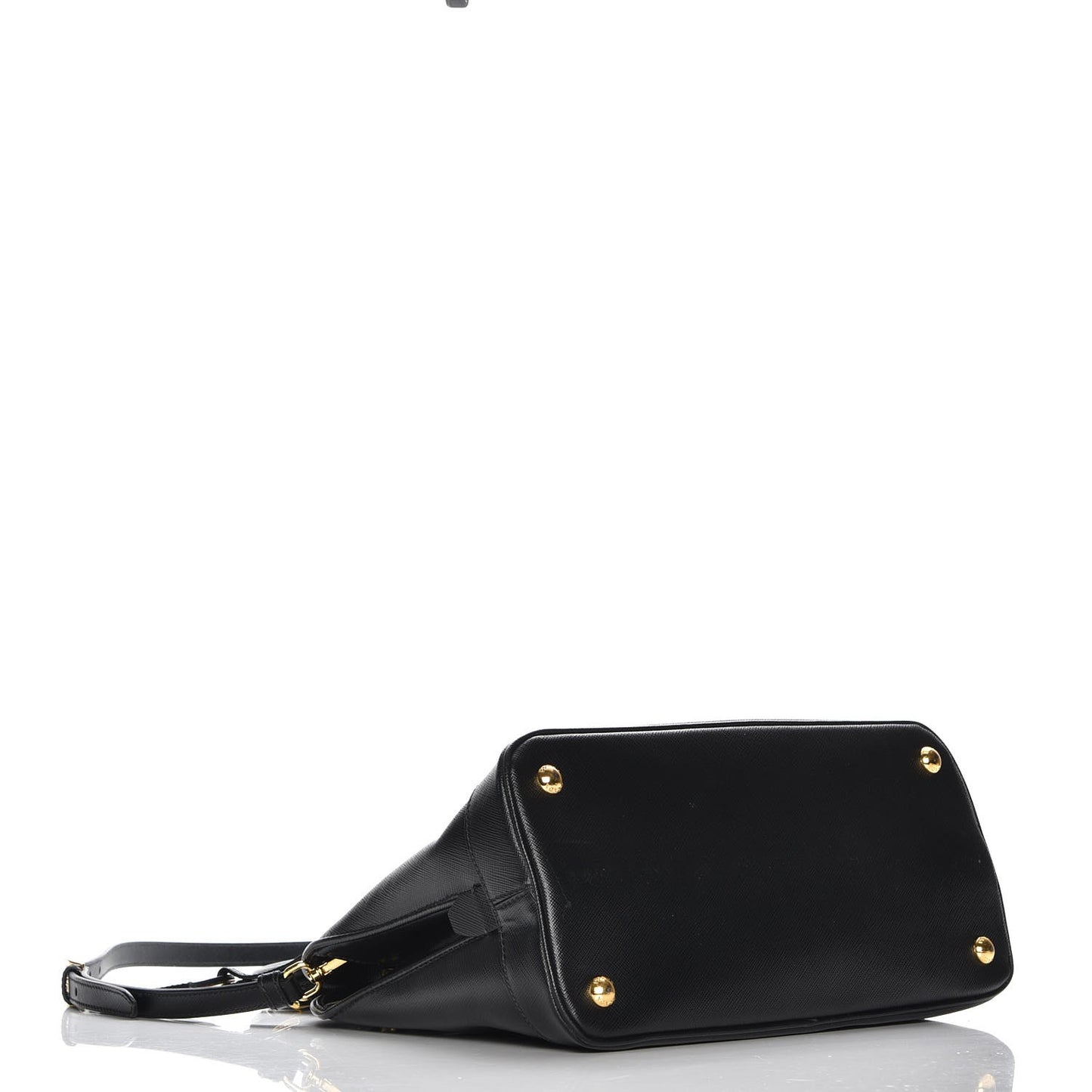 Saffiano Lux Open Promenade Tote Black