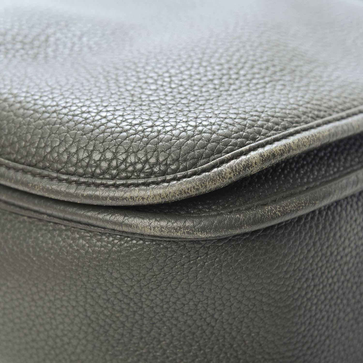 Hermes Taurillon Clemence Amazone Evelyne III GM Vert De Gris 11 of 18