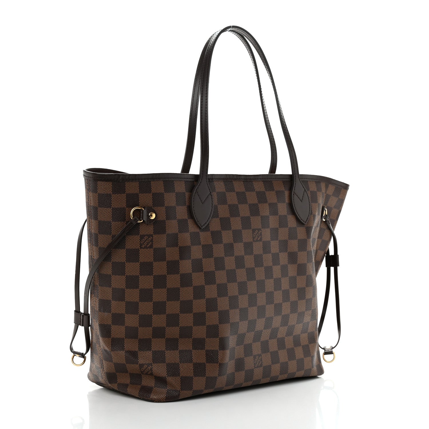 Louis Vuitton Damier Ebene Neo Neverfull MM Rose Ballerine 2 of 9