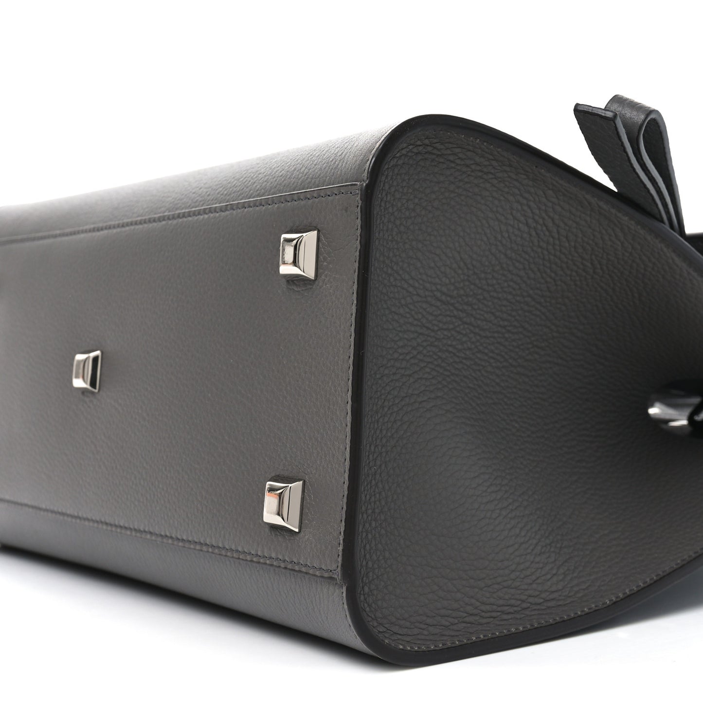 Calfskin Medium Studio Soft Bag Grey