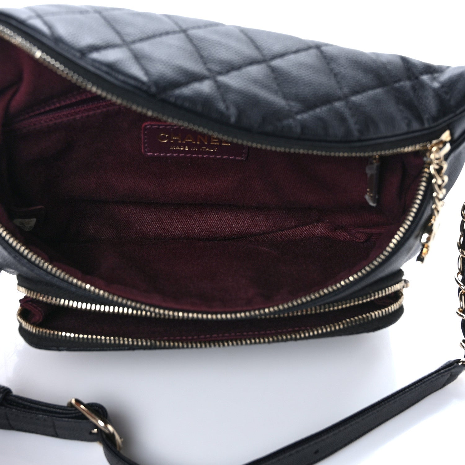 Chanel Caviar Quilted Business Affinity Waist Belt Bag Black 5 of 9