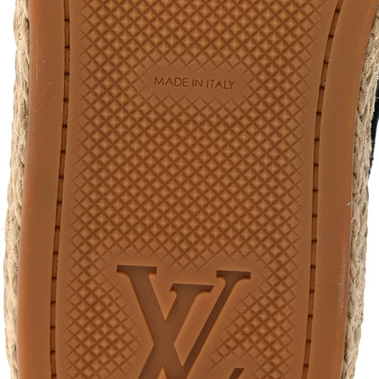 Louis Vuitton Denim Suede Espadrille Mens Sneakers 10  Blue 7 of 10