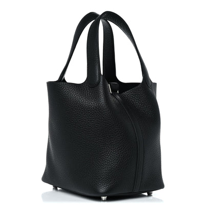 Hermes Taurillon Clemence Picotin Lock 18 PM Black 3 of 9