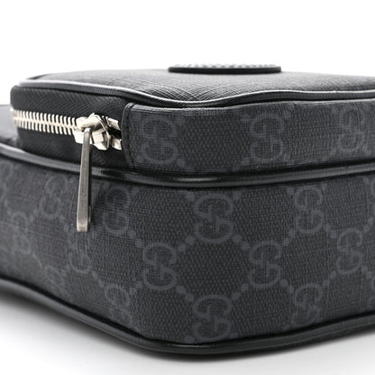 Gucci GG Supreme Monogram Azalea Calfskin Mini Retro Interlocking G Bag Black 10 of 11
