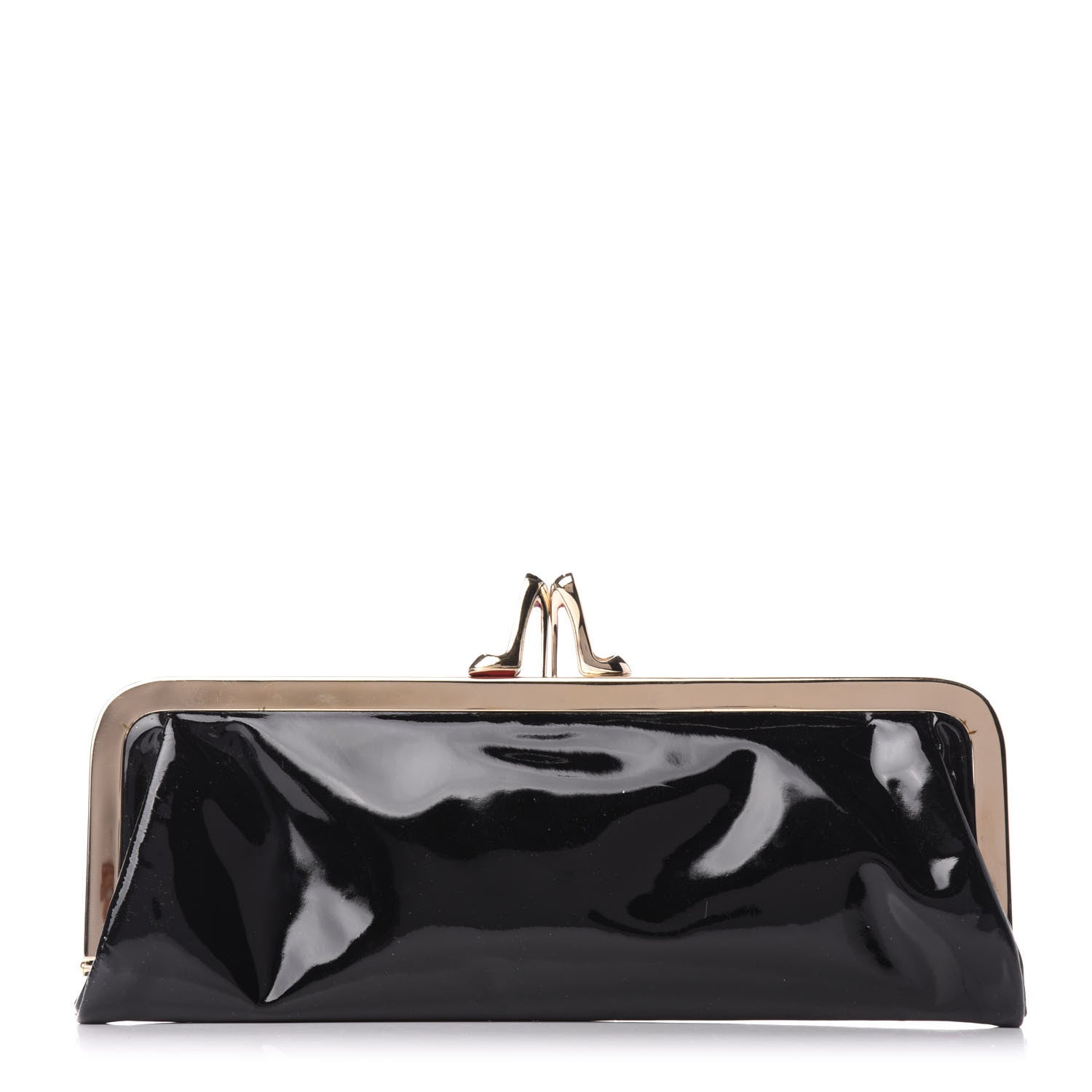 Christian Louboutin Patent Miss Loubi Clutch Black 1 of 7