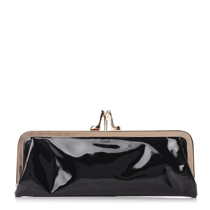 Christian Louboutin Patent Miss Loubi Clutch Black 1 of 7