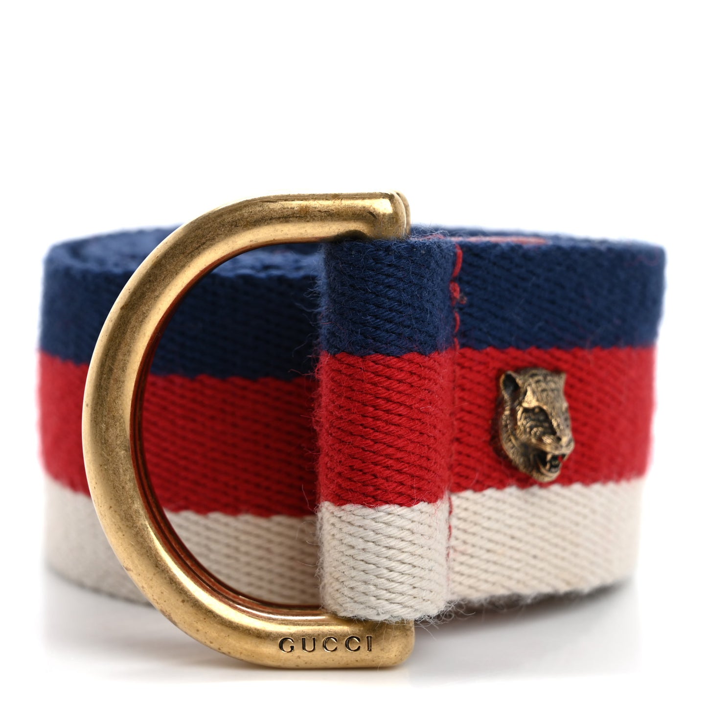 Web Feline D Ring Belt 80 32 Red White Blue