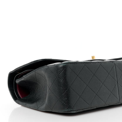 Chanel Caviar Quilted Jumbo Double Flap Black 11 of 14