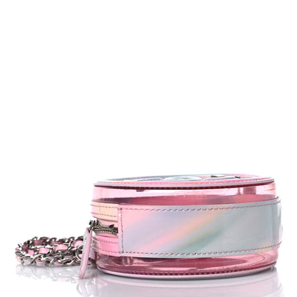 Chanel PVC Lambskin Filigree Round Clutch With Chain Pink 3 of 8