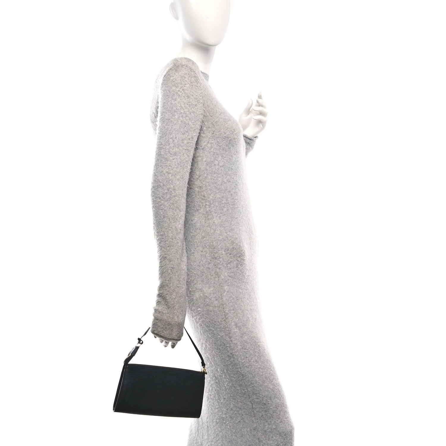 Louis Vuitton Epi Pochette Accessories 24 Black 2 of 9