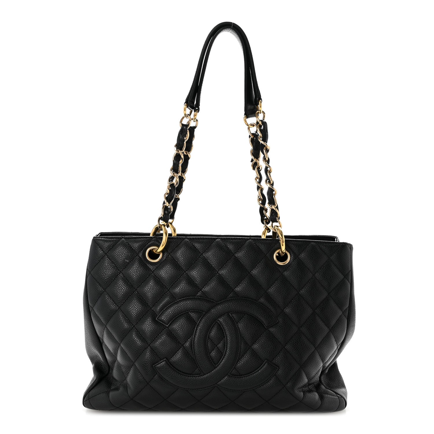 Chanel Caviar Quilted Grand Shopping Tote GST Black 1 of 17