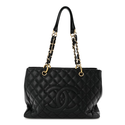 Chanel Caviar Quilted Grand Shopping Tote GST Black 1 of 17