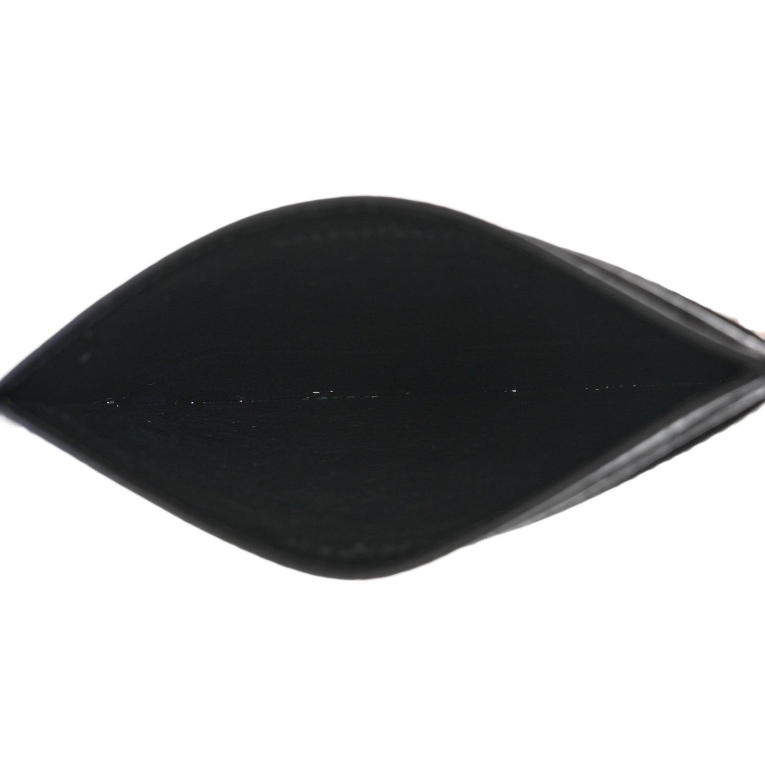 Saint Laurent Calfskin Paisley Studded Monogram Credit Card Case Black 5 of 8