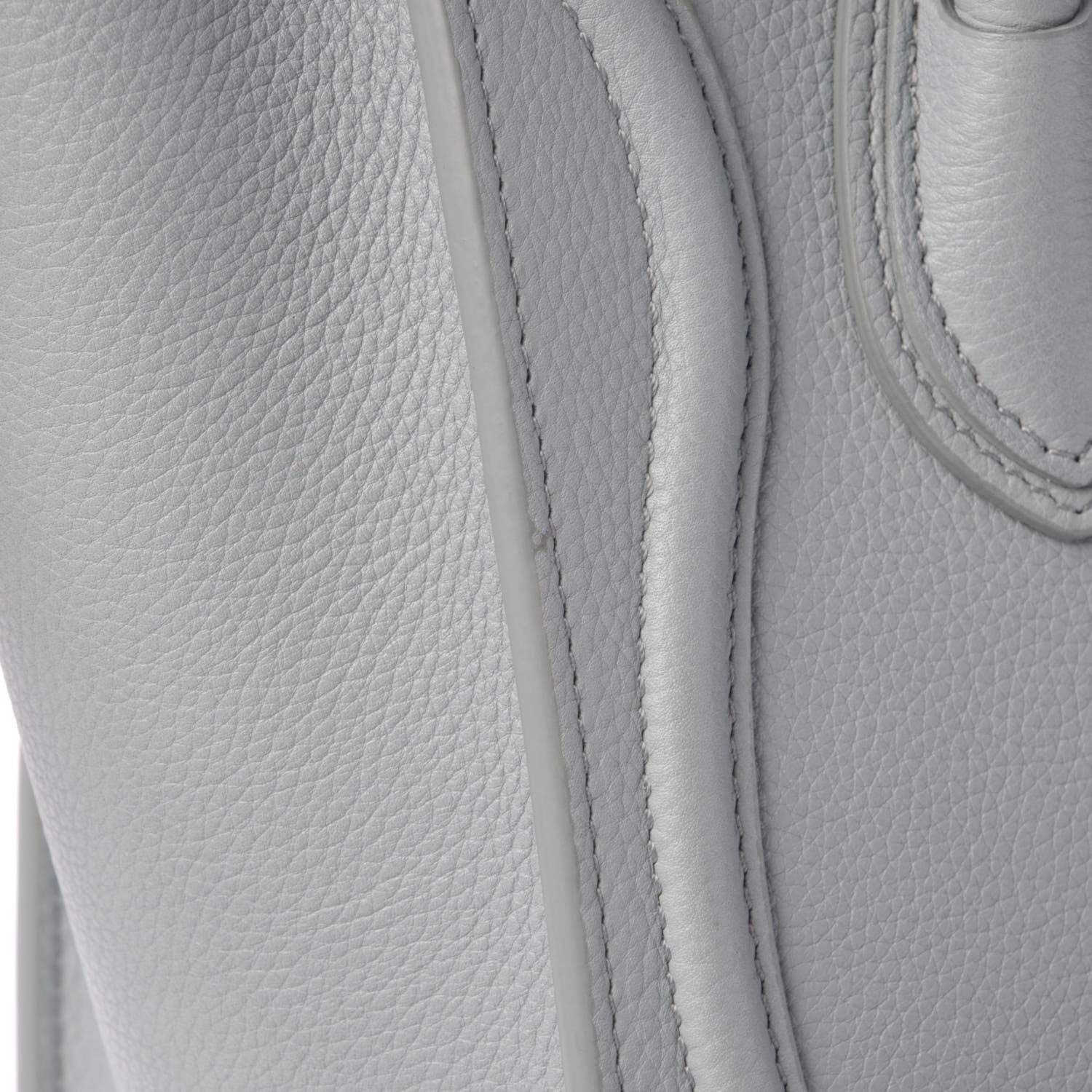 Celine Drummed Calfskin Nano Luggage Cloud 9 of 9