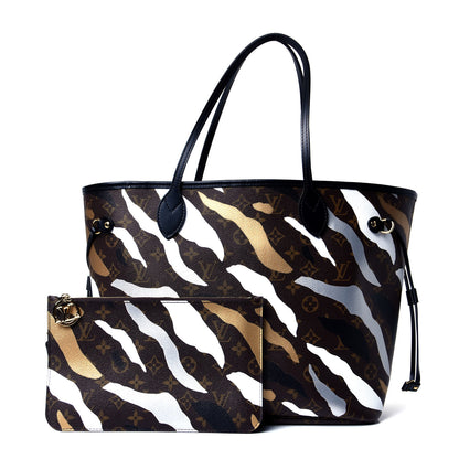 Louis Vuitton X LOL Monogram Neverfull MM Gold Silver 1 of 4