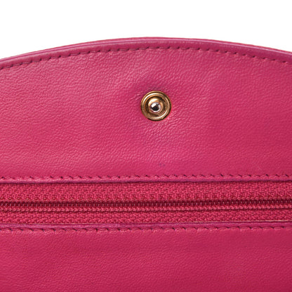 Chanel Caviar Timeless CC Wallet On Chain WOC Dark Pink 16 of 16