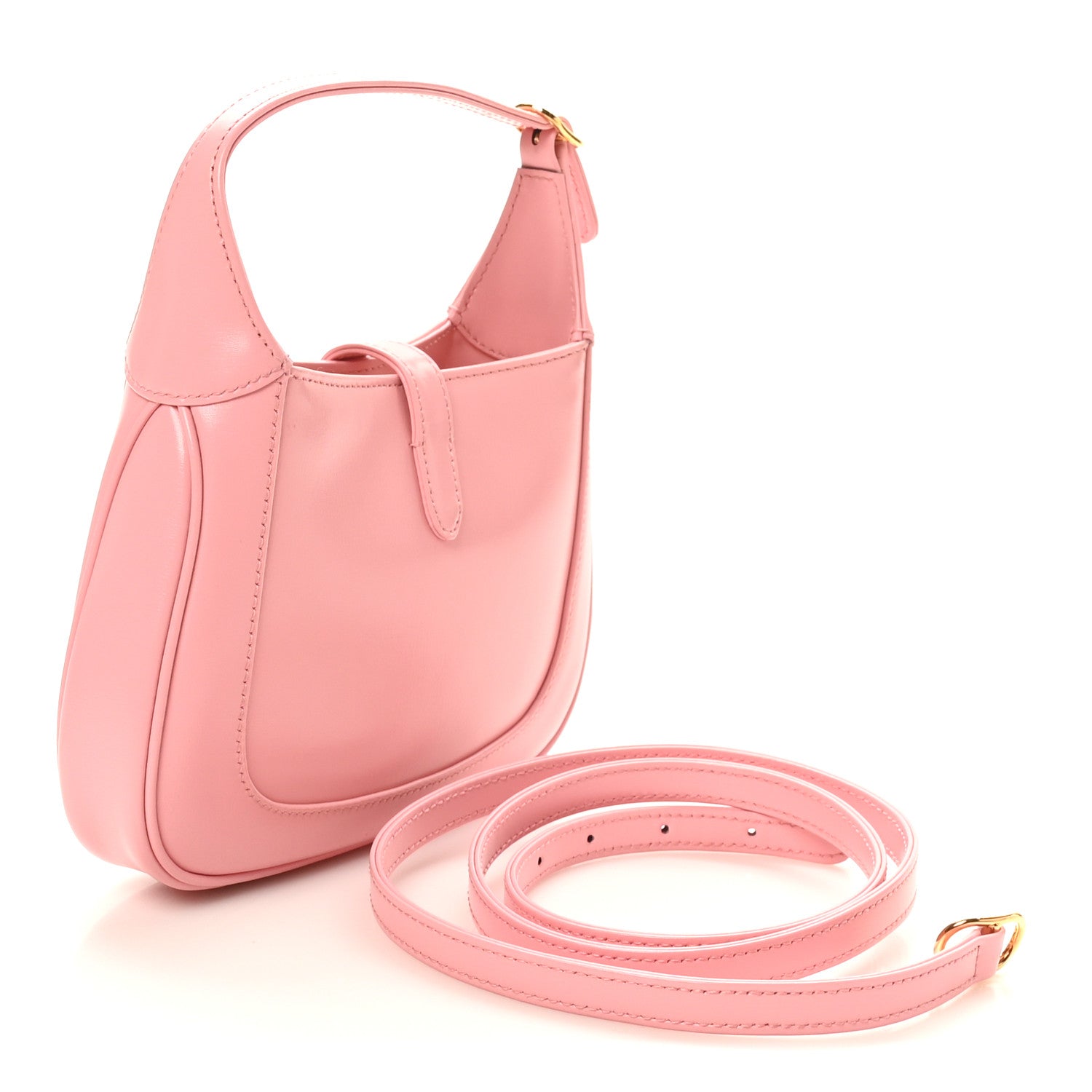 Gucci Boarded Dyana Lux Calfskin Mini Jackie 1961 Hobo Wild Rose 3 of 9