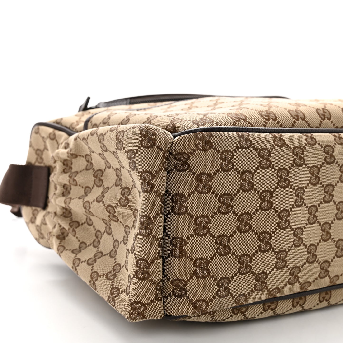 Monogram Natural Pigskin Large Diaper Bag Beige Ebony Cocoa Dark Chocolate