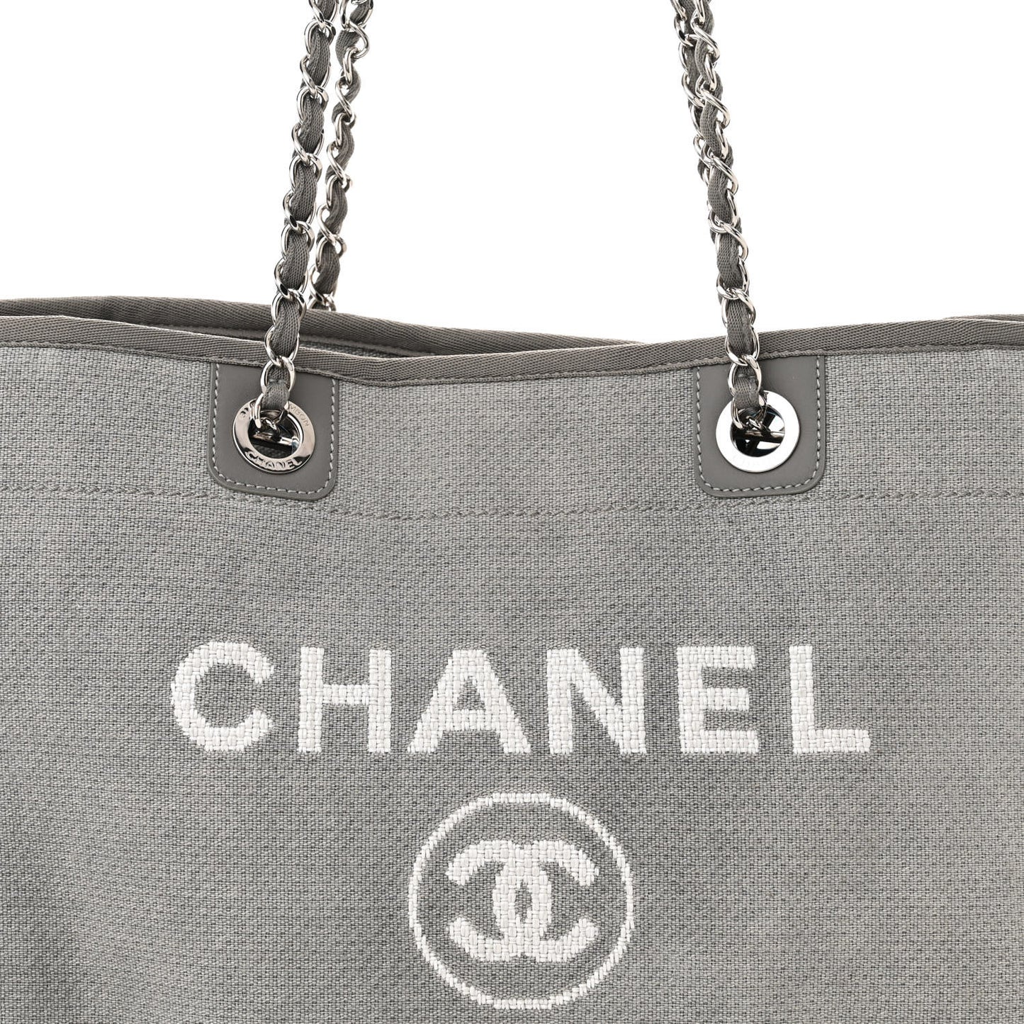 Canvas Small Deauville Tote Grey