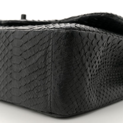 Chanel Snakeskin Jumbo Double Flap So Black 9 of 10