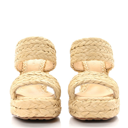Bottega Veneta Trinity Weave Canalazzo Sandals 38.5 Cane Sugar 2 of 7
