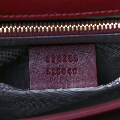 Gucci Smooth Calfskin Small Zumi Shoulder Bag Vintage Bordeaux 6 of 16