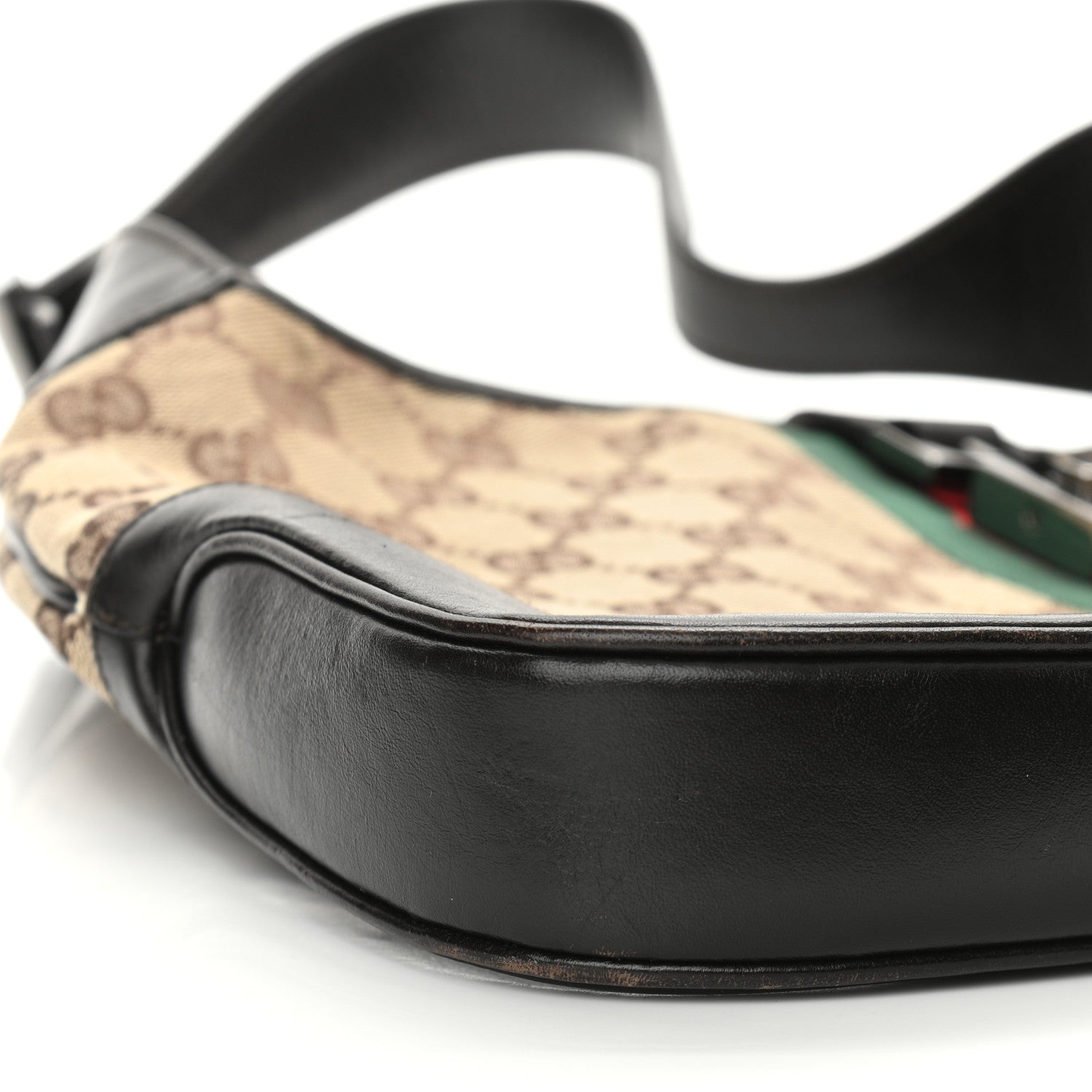 Gucci Monogram Web Jackie O Hobo Dark Brown 9 of 10