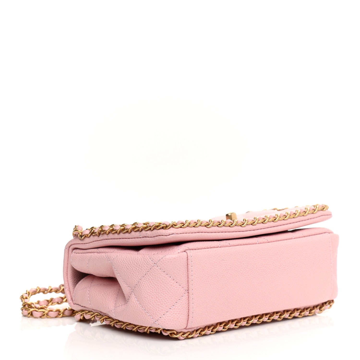 Chanel Caviar Quilted Chain Flap Pink 7 of 21