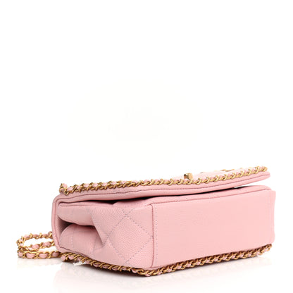 Chanel Caviar Quilted Chain Flap Pink 7 of 21