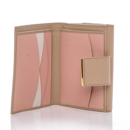 Prada Saffiano Multicolor Compact Wallet Cammeo Orchidea 5 of 6