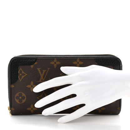 Louis Vuitton Monogram Zippy Retiro Wallet Black 2 of 11