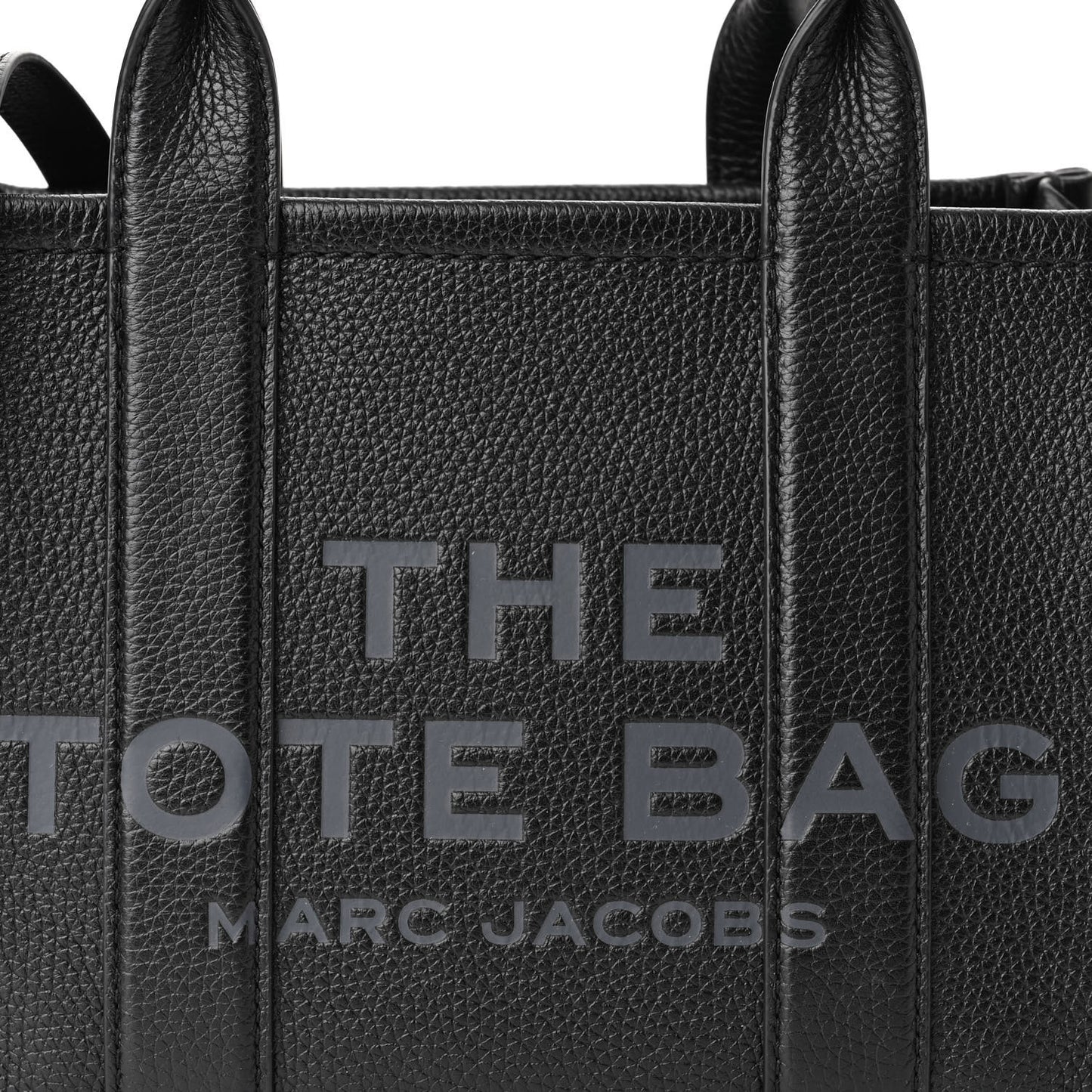 Grained Calfskin Small The Tote Bag Black