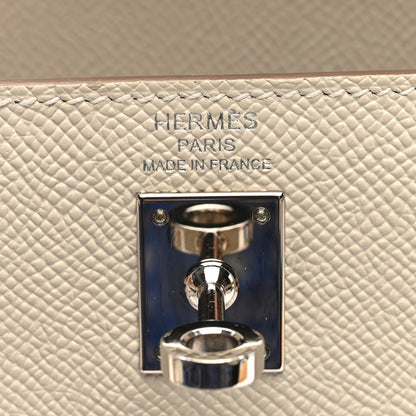 Hermes Epsom Kelly Sellier 25 Craie 6 of 10