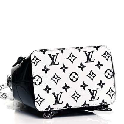 Louis Vuitton Patent Monogram Hot Springs Backpack Black White 4 of 9