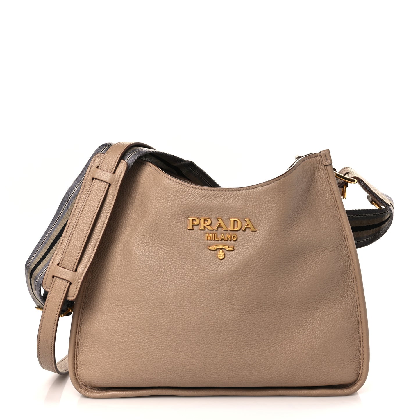 Vitello Daino Hobo Messenger Bag Cammeo