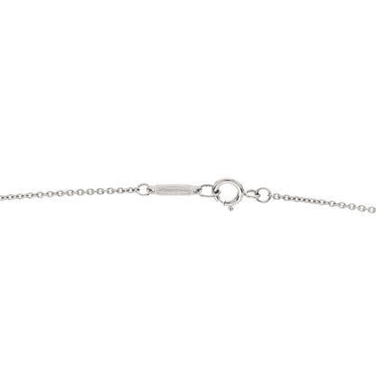 Tiffany Platinum Diamond .17ctw Small Paper Flowers Pendant Necklace 4 of 5