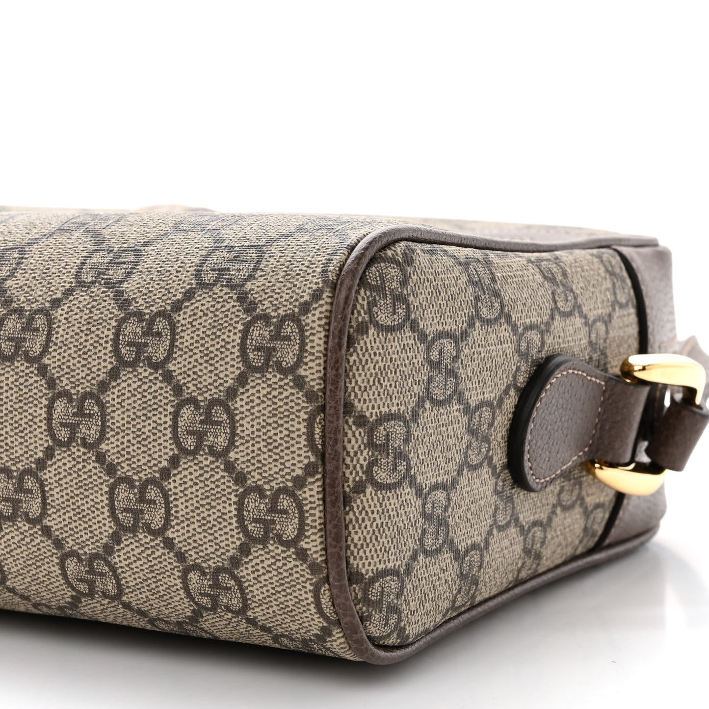 GG Supreme Monogram Web Small Ophidia Shoulder Bag Brown