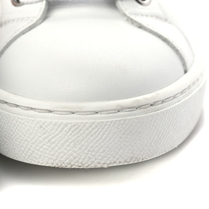 Hermes Calfskin Womens Advantage Sneakers 36.5 White Orange 10 of 10