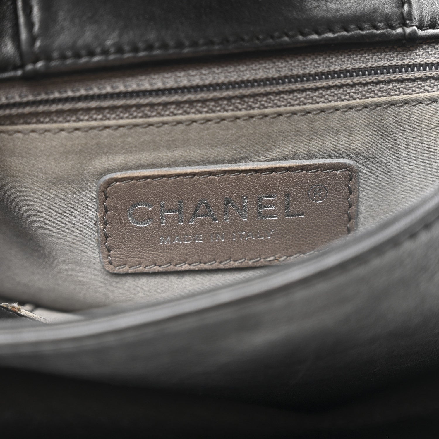 Chanel Calfskin Modern Chain Rhodoid Flap Black 6 of 10