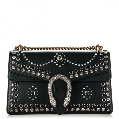 Gucci Calfskin Studded Small Dionysus Shoulder Bag Black 1 of 7