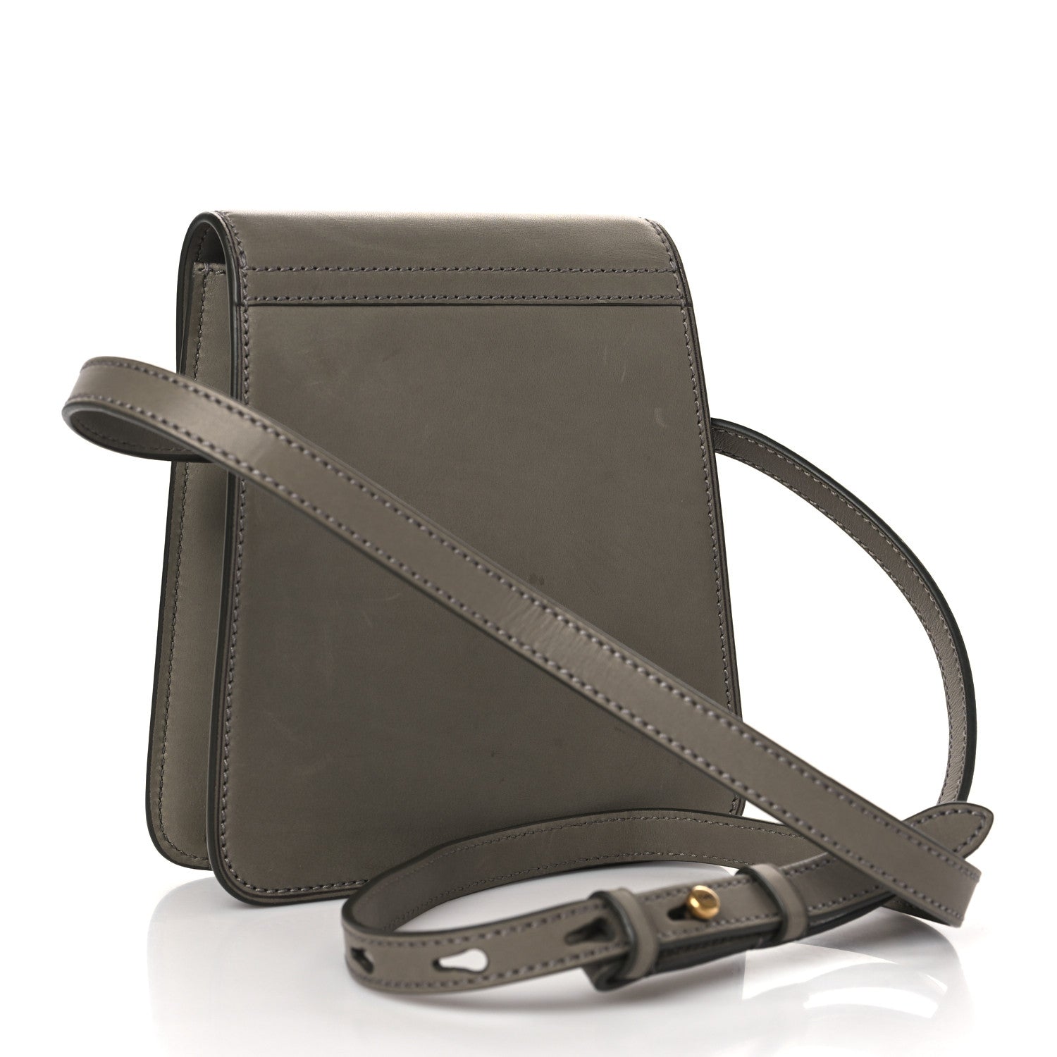 Saint Laurent Smooth Calfskin North South Kaia Satchel Grey 3 of 11