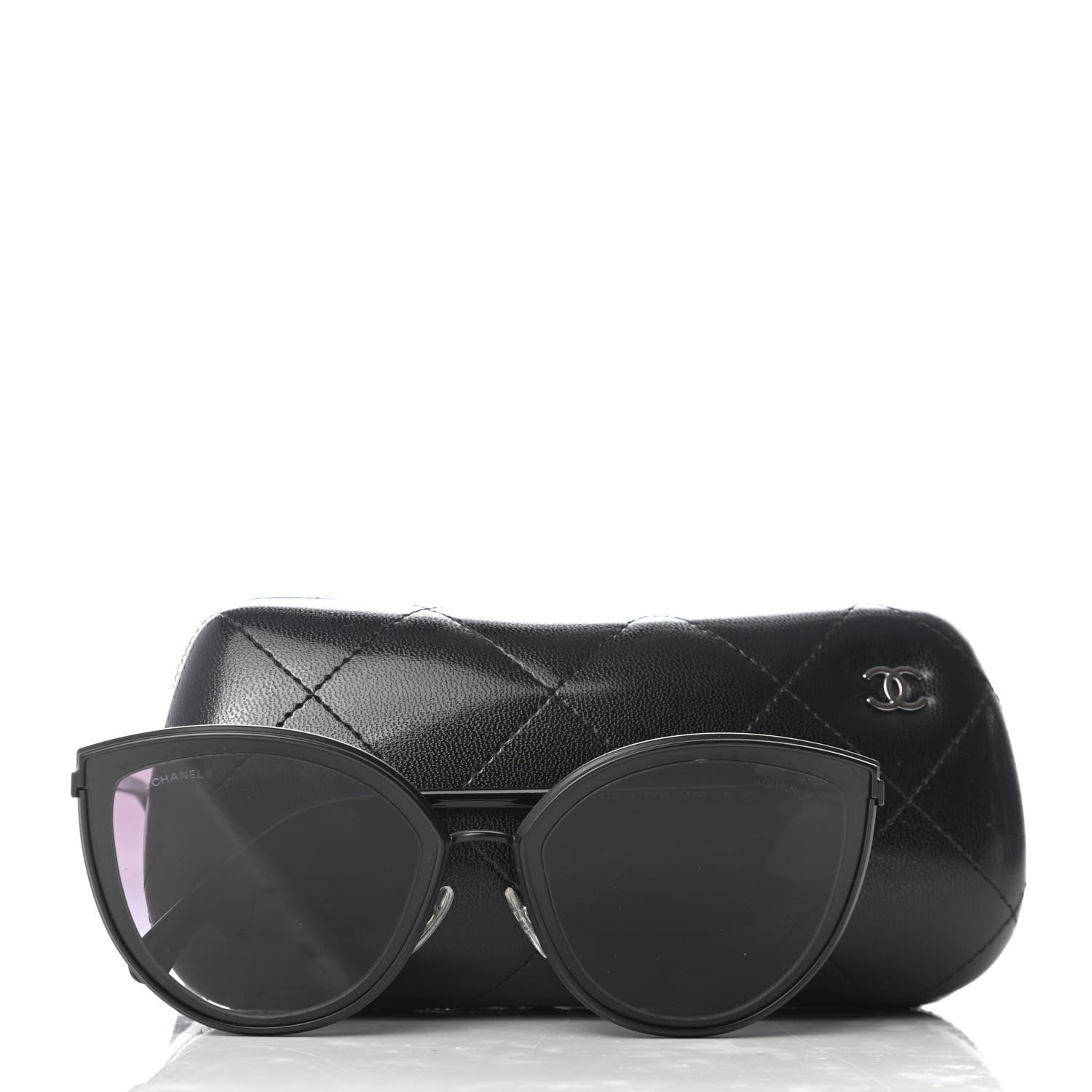 Chanel Cat Eye Sunglasses 4222 Black 8 of 8