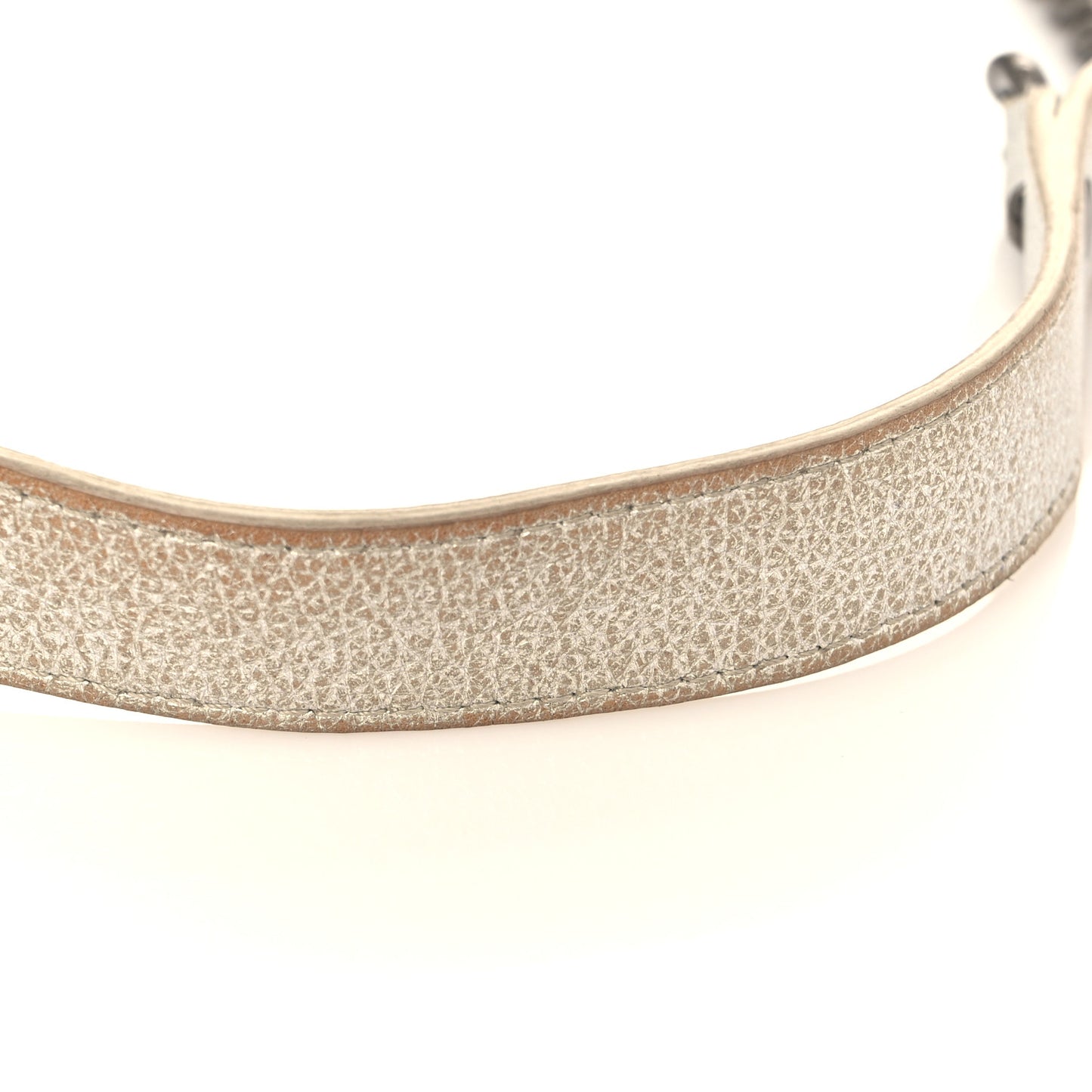 Metallic Grained Calfskin Quilted Small Casual Rock Flap Silver