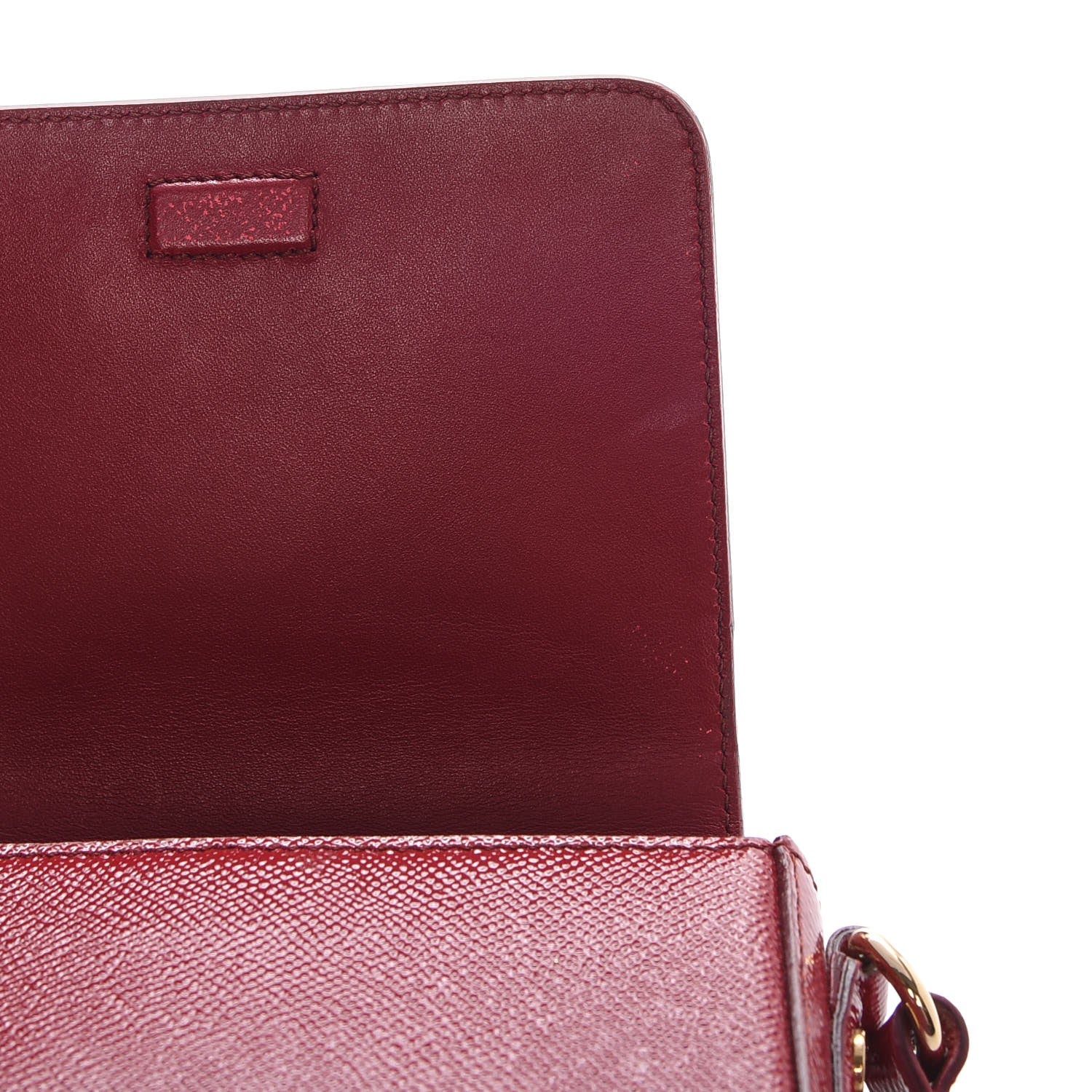Burberry Patent London Crossbody Bag Alizarin Crimson 9 of 11