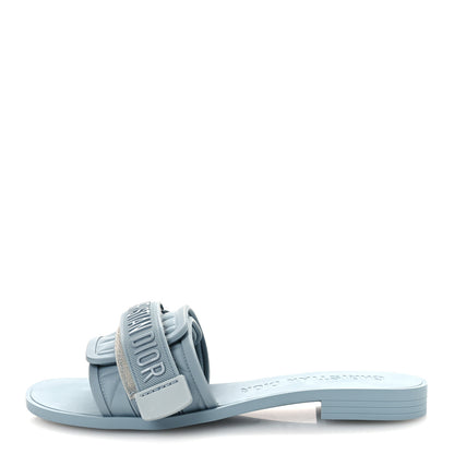 Christian Dior Rubber Macrocannage Dio(r)evolution Slide Sandals 36 Bracing Blue 1 of 11